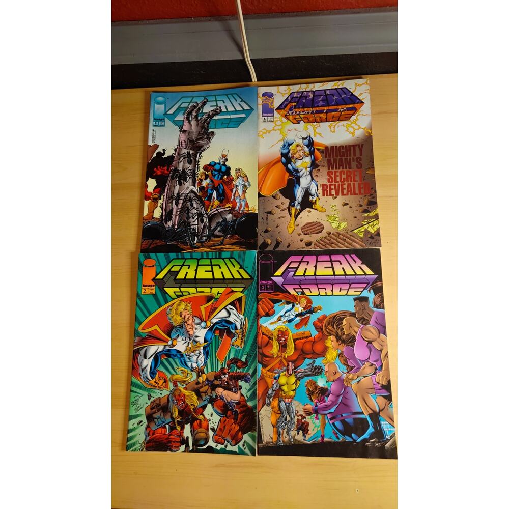 Freak Force #3 #5 #6 #8 Erik Larsen, Image Comics Set Super Patriot Gritty